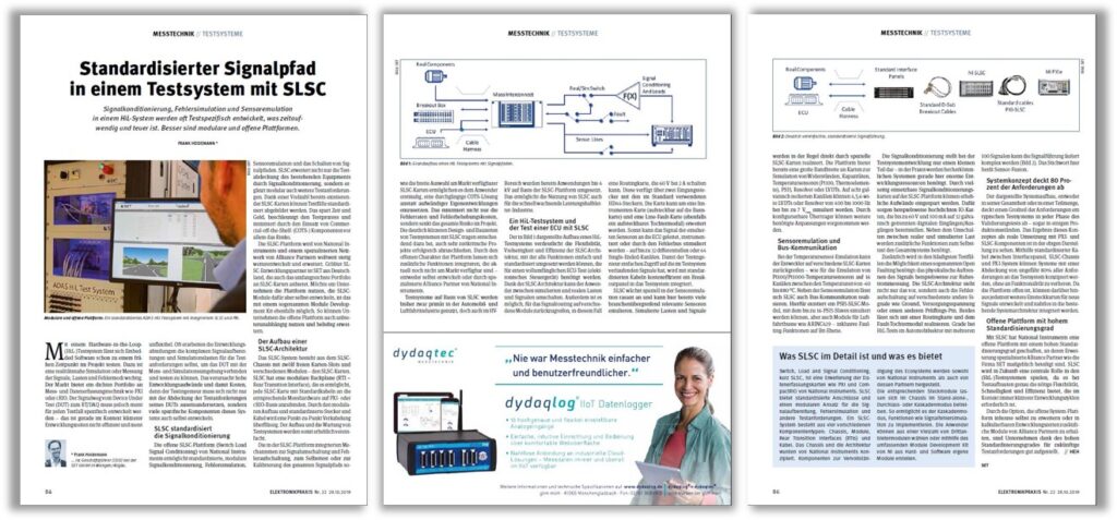 SET-Artikel zu modularer Testplattform mit SLSC