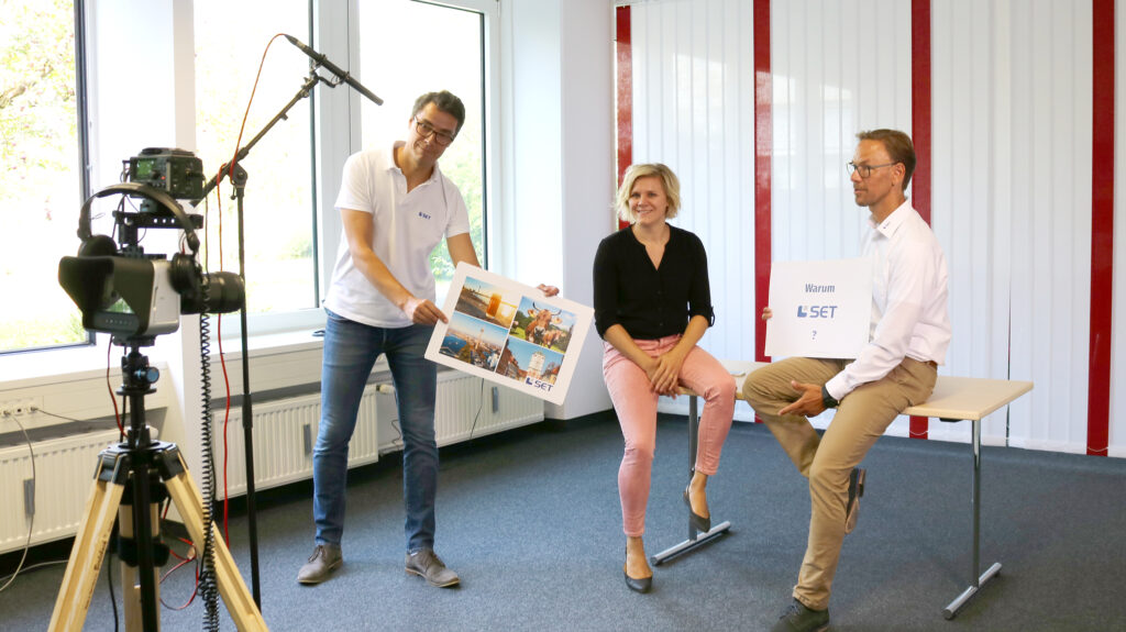 Making of "EmployerPitch - Warum arbeiten Mitarbeiter bei der SET?": Ausprobieren was gut ist