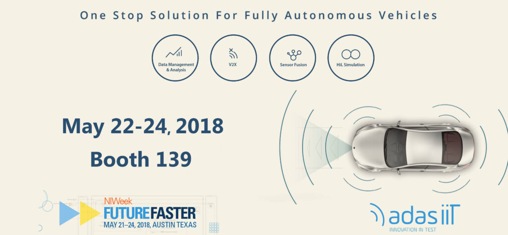 ADAS iiT auf der NIWeek 2018 vom 21. bis 24. Mai 2018 in Austin, Texas, USA